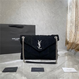 [SAINT LAURENT-생로랑] 미듐 루루 푸퍼 숄더백