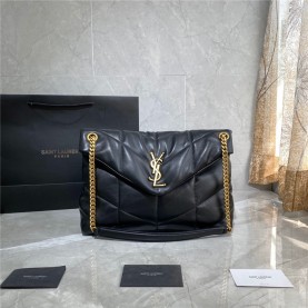 [SAINT LAURENT-생로랑] 미듐 루루 푸퍼 숄더백
