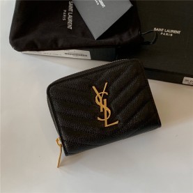 [SAINT LAURENT-생로랑] 모노그램 지퍼 카드지갑