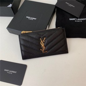[SAINT LAURENT-생로랑] 모노그램 지퍼 카드지갑