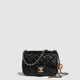 [CHANEL-샤넬] 클래식 쁘띠삭 하트 골드볼 캐비어