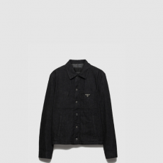 [PRADA-프라다] 셰브론 데님 블루종 재킷