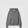 [THOM BROWNE-톰브라운] RWB 암 밴드 집업 후드(남녀공용)