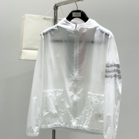 [THOM BROWNE-톰브라운] 윈드 브레이커 후드