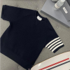[THOM BROWNE-톰브라운]와플패턴 4선 반팔