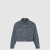 [LOUIS VUITTON-루이비통] 워시드 데님 재킷 1AFTEU