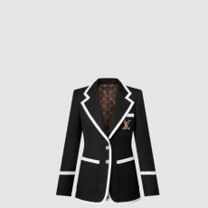 [LOUIS VUITTON-루이비통] 트위드 트림 프레피 블레이저 1AHGO9