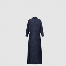 [LOUIS VUITTON-루이비통] 모노그램 클라우드 드로스트링 셔츠 드레스 1AGSQ0