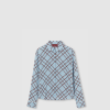 [GUCCI-구찌] 프린트 실크 크레이프 드 신 셔츠 808830