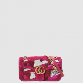 [GUCCI-구찌] GG 마몽 스몰 숄더백
