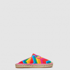 [VALENTINO-발렌티노] 이스케이프 쉐브론 프린트 캔버스 뮬