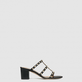 [VALENTINO-발렌티노] 송아지 가죽 락스터드 슬라이드 샌들