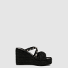 [VALENTINO-발렌티노] 가죽 에스파드릴 웨지 샌들