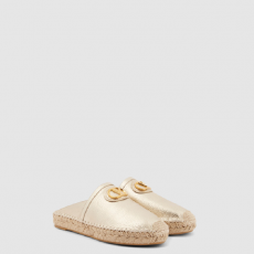 [VALENTINO-발렌티노] 메탈릭 가죽 에스파드리유