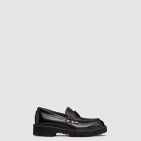 [VALENTINO-발렌티노] 락스터드 송아지 가죽 로퍼