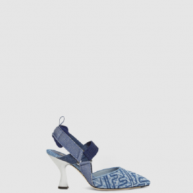 [FENDI-펜디] 데님 힐 슬링백 8J8525