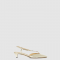[FENDI-펜디] 장어 가죽 로우힐 슬링백 8J8580