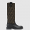 [FENDI-펜디] 가죽과 패브릭 부츠 8W8574